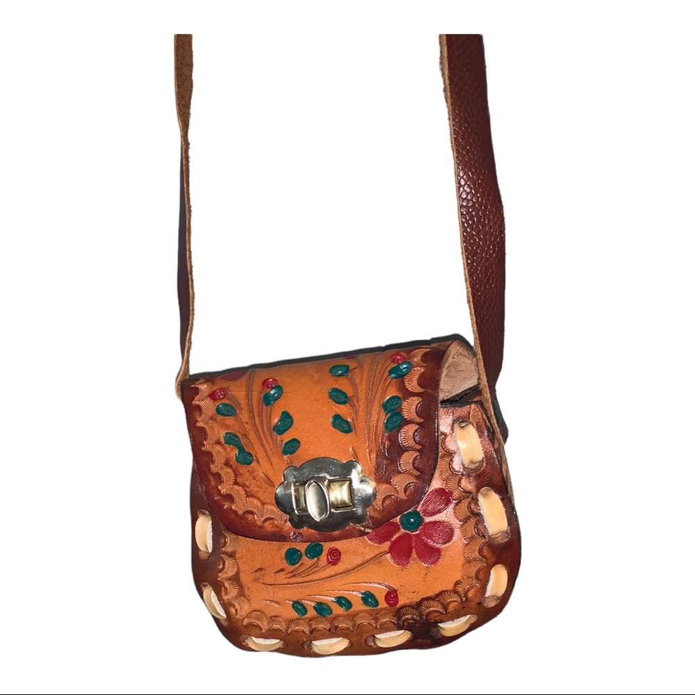 Small handmade leather purse - Picture 1 of 7